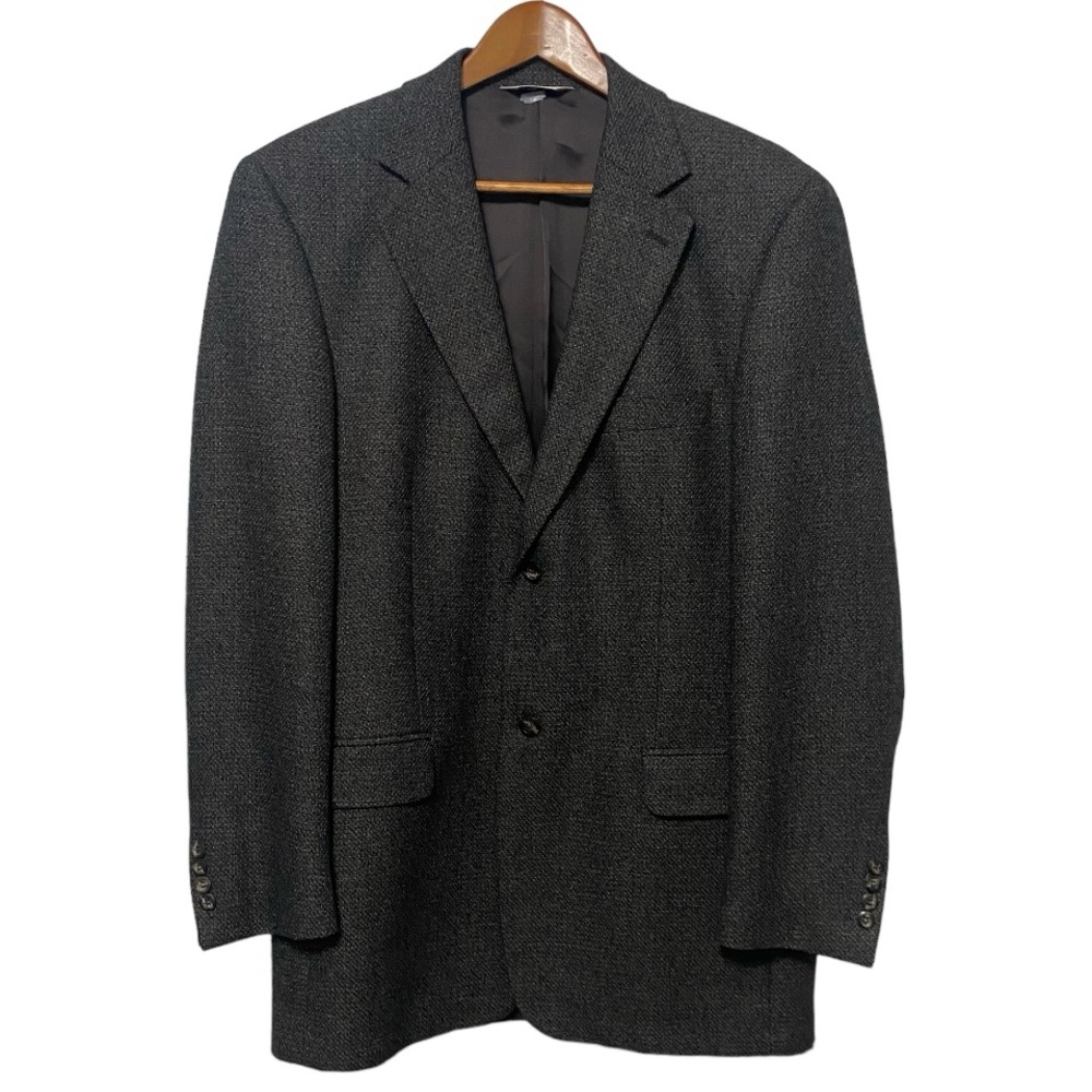 Pronto Uomo Firenze Italy Silk Wool Blazer Sport Coat Jacket Career Size 40 Long